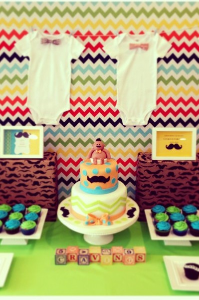 Mustache Baby Shower
