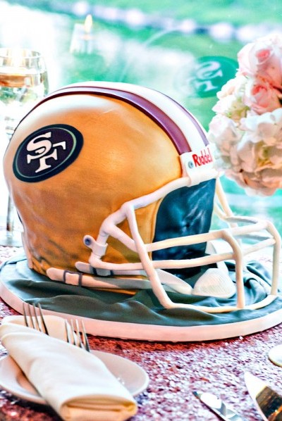 49’s Helmet Grooms Cake