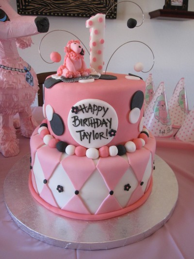 poodle birthday cake